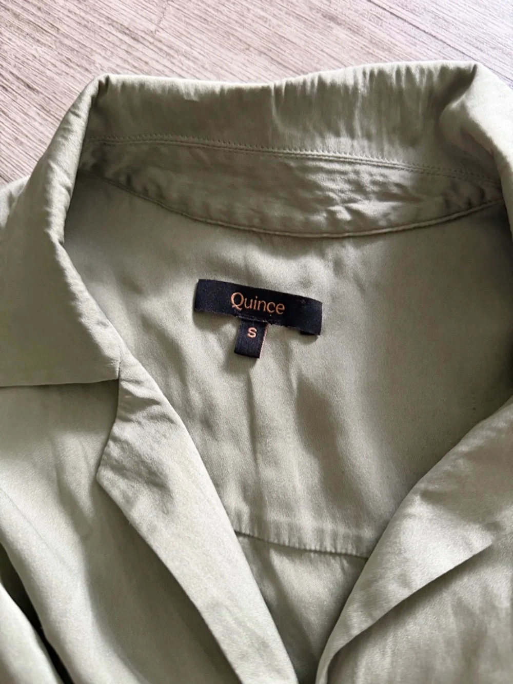 Quince silk button-down blouse - Picture 3 of 3